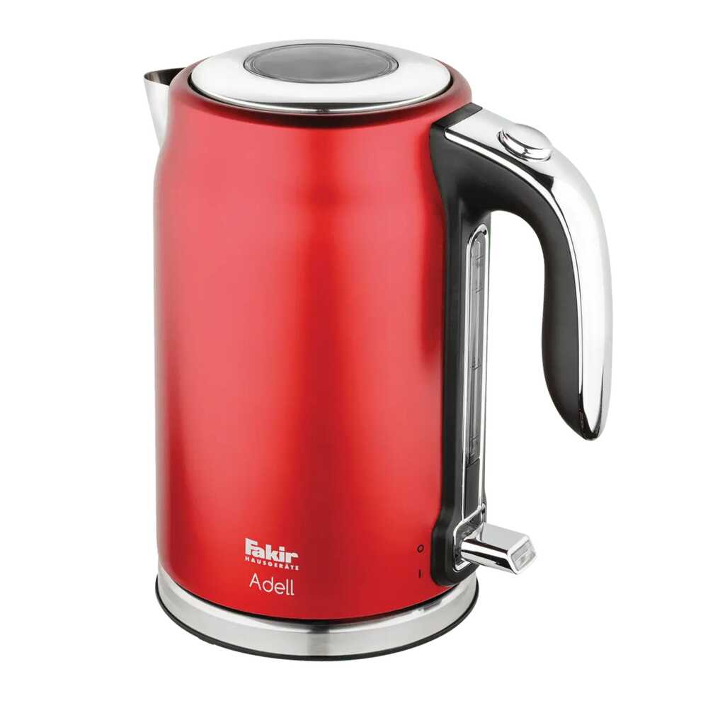 Fakir Adell 1,7L Çelik Kettle Su Isıtıcı Kırmızı - 1