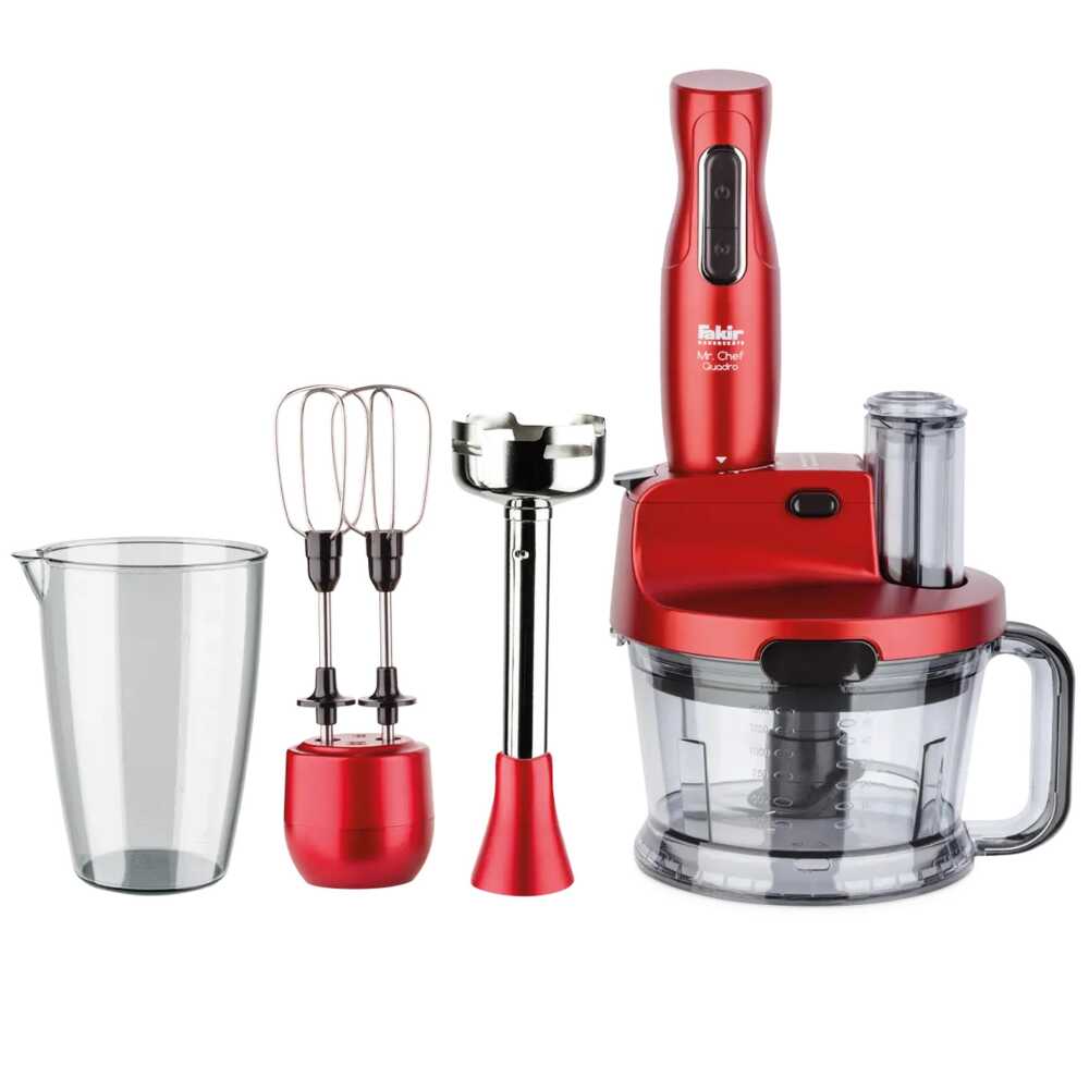 Fakir Mr. Chef Quadro Blender Set 1000W Rouge - 1