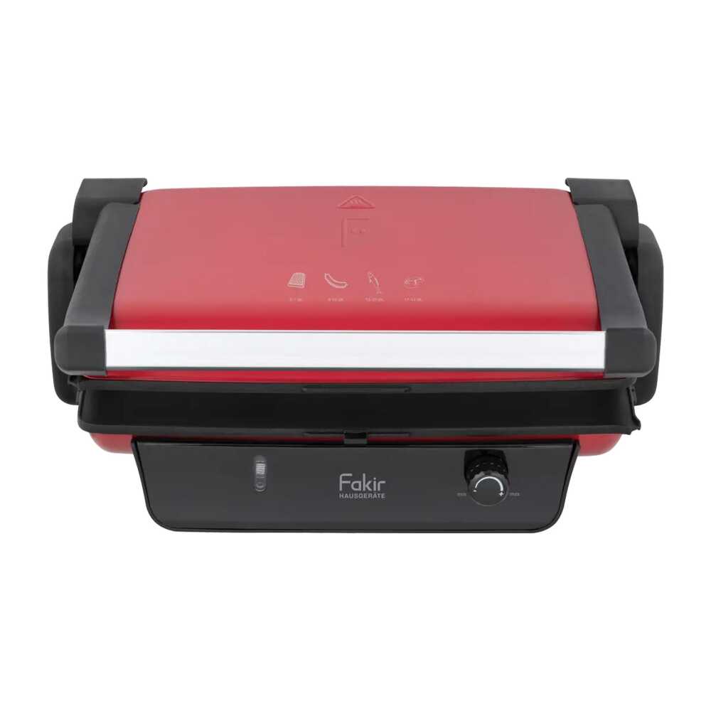 Fakir Pania 1800 W, Paslanmaz Çelik Izgara ve Tost Makinesi Rouge - 1