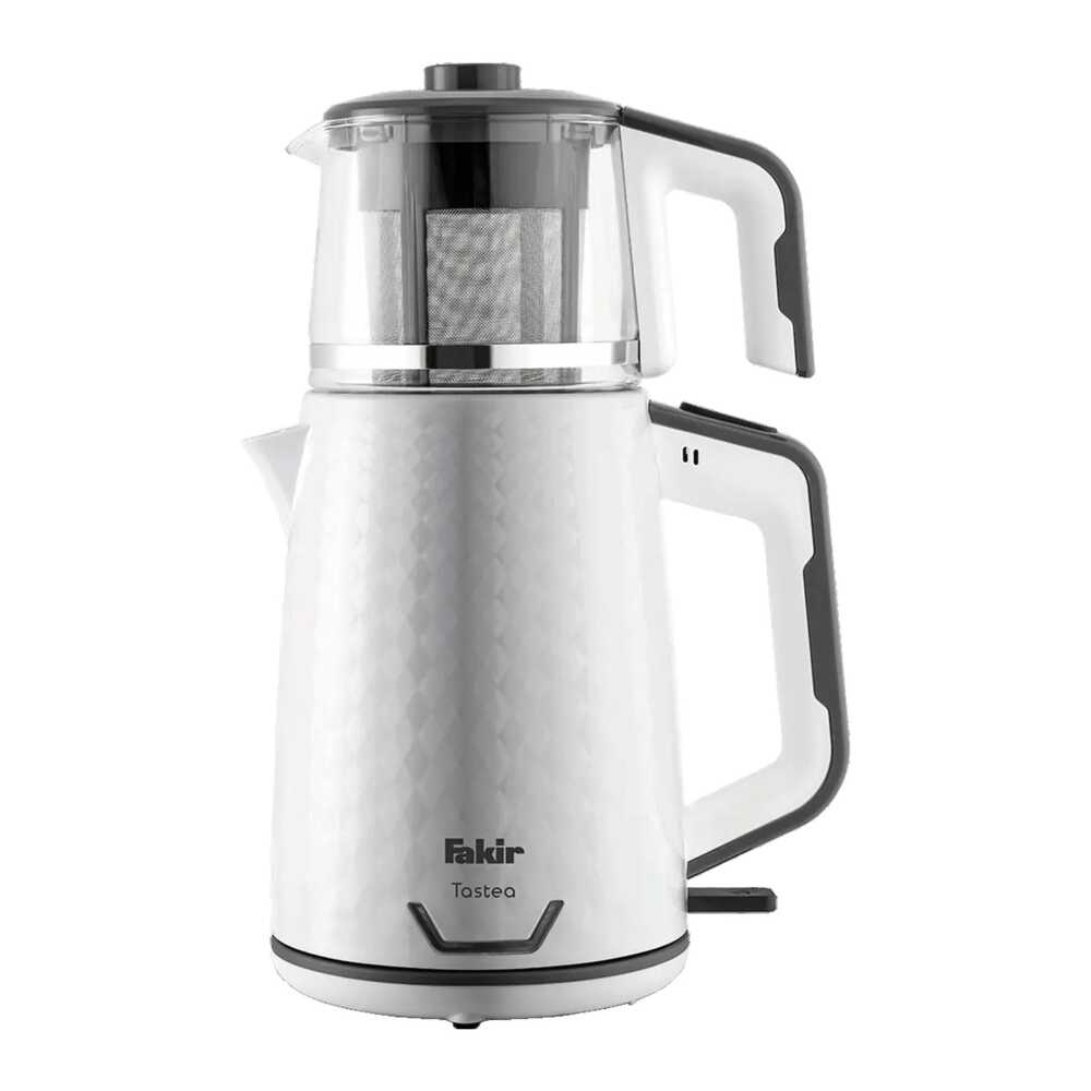 Fakir Testea Çay Makinesi & Kettle 2 Litre Paslanmaz Çelik Beyaz-Gri - 1