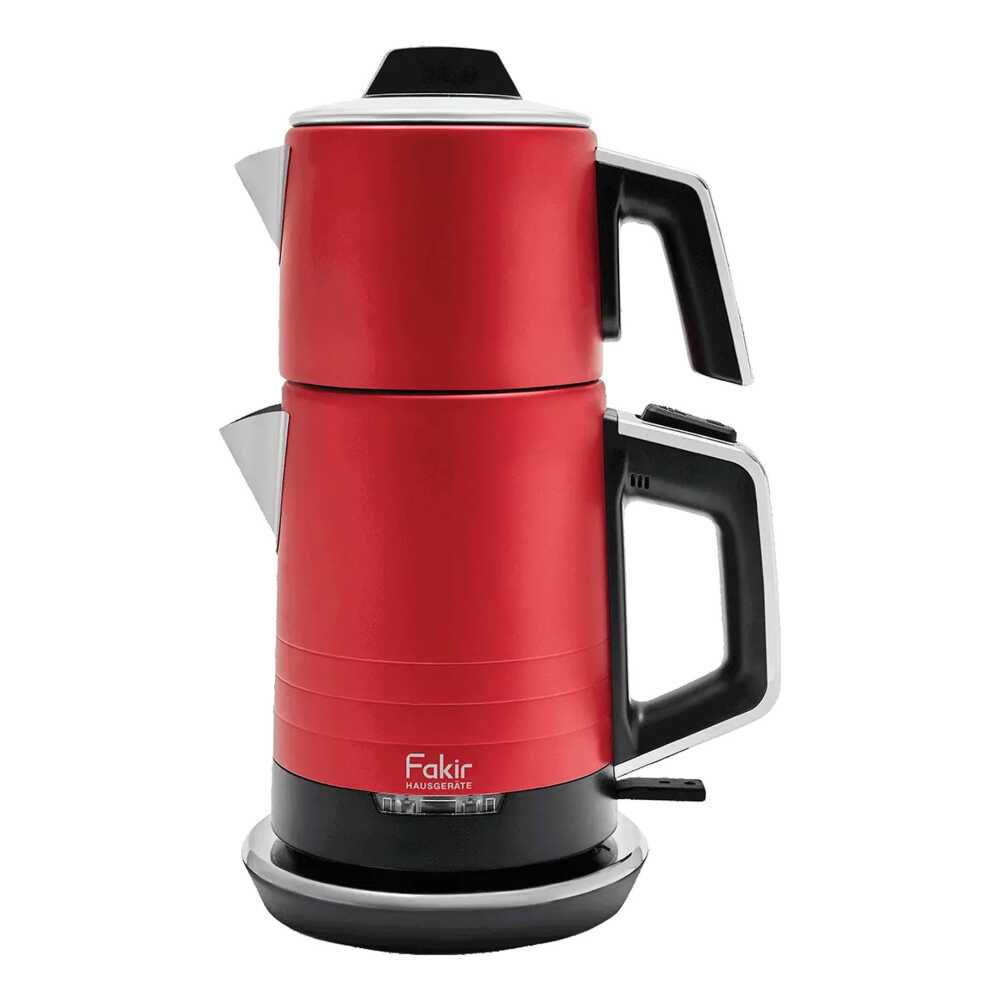 Fakir Temper Çay Makinesi & Kettle , Paslanmaz Çelik, 1800W 1.7 Litre Rouge - 1